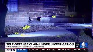 Self-defense claim under investigation after men, cars shot in courtyard of Edgehill apartment co...