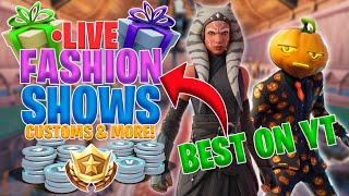 🔴 BEST FORTNITE FASHION SHOWS LIVE! | SKIN CONTEST & CUSTOMS | BEST ON YT!! | NO GRIEF VIEWER GAMES!