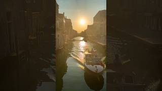 Sunset over grand canal in Venice | Italy 🇮🇹 #travel #italy #travelvlog #travelshorts #venice