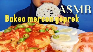 ASMR BAKSO MERCON GEPREK ll ASMR INDONESIA ll EATING SOUND