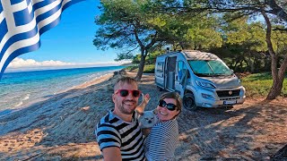 VANLIFE PARADISE IN GREECE? // Camper van vlog