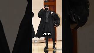 Bts jungkook 2013 to 2023 airport fashion #trending #youtubeshorts #viral #btsarmy #bts #btsshorts