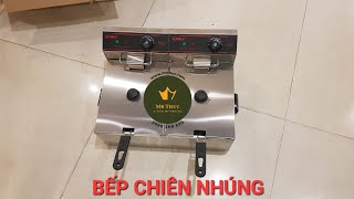 BẾP CHIÊN NHÚNG ĐIỆN ĐÔI 2 NGĂN 12 LÍT CAO CẤP | BẾP CHIÊN 2 NGĂN 6 LÍT Chuyên Dùng Chiên Gà Rán