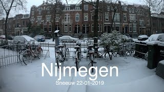 Timelaps Sneeuw in Nijmegen 22-01-2019