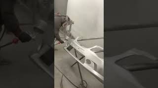 Painting a drop coat on a mg zs bumper