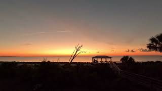 Beautiful Sunrise over the Beach & Ocean. Time Lapse. Happy Mother's Day to All Moms!