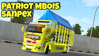 MOD TRUCK SANPEX BUSSID MBOIS! BEMPER PATRIOT TERBARU! - BUS SIMULATOR INDONESIA