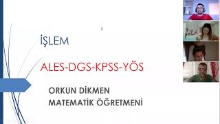 Uzaktan Eğitim Mantık 08 İşlem ( KPSS,DGS,ALES,YÖS)