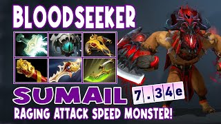 Bloodseeker Sumail Highlights RAGING ATTACK SPEED MONSTER - Daily Dota 2 TV #dota2highlights