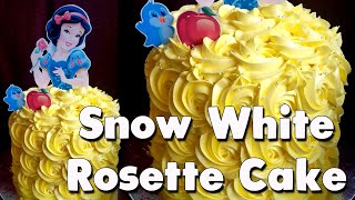 Snow White Rosette Cake | Chocolate Moist Cake and Boiled Icing