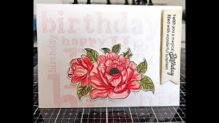 SUPER EASY TO PAINT LAYERS FLOWERS | layering stencils #alinacutle #alinacraft #diycard