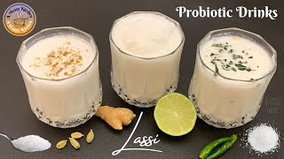 LASSi-YOGURT DRiNK | With Home-made Yogurt Plain Lassi, Salt Lassi, Sweet Lassi, and Masala Lassi