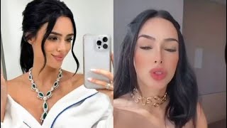 Bruna Biancardi fala sobre o uso das roupas na Arábia Saudita.