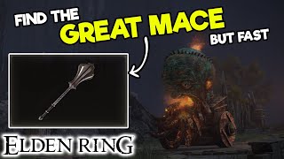 How to find the GREAT MACE in Elden Ring - Weapon Location - Find Rare Items Fast