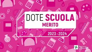 Dote Scuola – Componente Merito 2023/2024