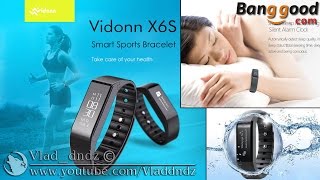 Смарт браслет Vidonn X6S Bluetooth 4.0 IP65 | Bangood.com