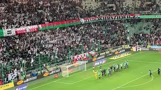 Legia - Cracovia. „Mistrzostwo czeka nas” śpiewają kibice Legii po wygranym meczu