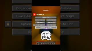 TROLL FACE | SIGMA | MINECRAFT #minecraft #shorts