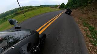 Bobcat loader pulls in front of 2019 Honda CBR1000RR (near crash).