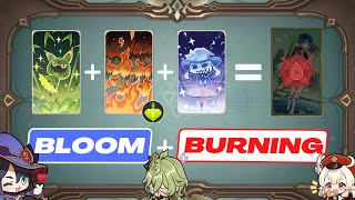 When you play Bloom + Burning deck | Genshin TCG