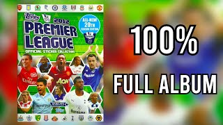 Topps Full Sticker Album Premier League 2011-2012 100% COMPLETE, LLENO, COMPLETO, ЗАПОЛНЕННЫЙ