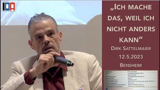 "Ich mache weiter, weil ich nicht anders kann." Dirk Sattelmaier zur Aufarbeitung der Corona-Jahre