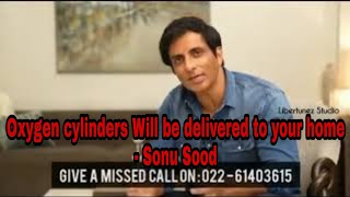 #SonuSood Delivering oxygen to your home through Sood Charity and Tushti India Foundation | Contact👇