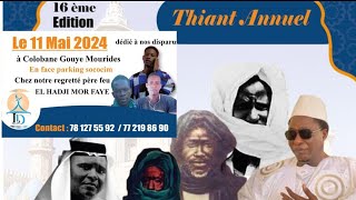 Spot Thiant annuel Dahira Assiru Mahal Abraari, le samedi 11 Mai 2024, à Gouye Mourides, Rufisque