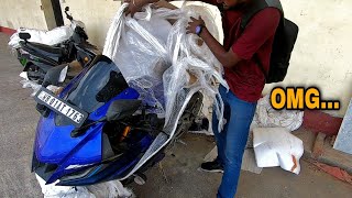 Unboxing my Bike at Railway Station. Ladakh Ep- 13