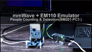 BM201 mmWave EVM Kit to PC Connection via EM110 Emulator