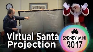 Virtual Santa Window Projection & Snow Machine - 2017 Sydney Mini