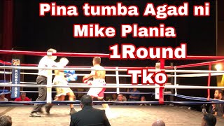 Mike Plania latest fight: tinapos kaagad ni Plania ang laban TKO 1st round lng.