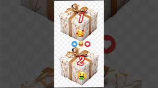 Choose your gift box 1 vs 2 #viral #trending #short