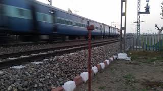 Superfast Paschim deluxe express at beautiful curve