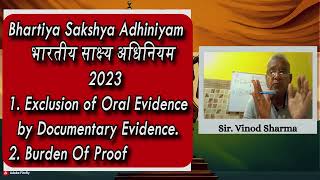 Lecture 20 | Oral Evidence and Burden Of Proof | भारतीय साक्षीय अधिनियम #criminaljustice