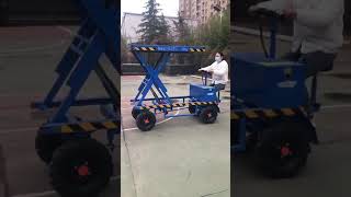 From China production of small hydraulic lift flat electric vehicle