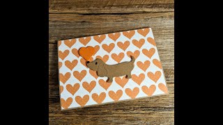 CARDMAKING Puppy love handmade card