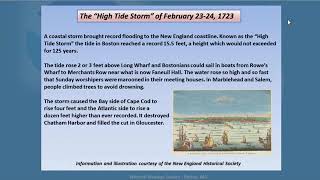 Memorable SNE Storms Part 4 - 1600s to 1800s