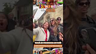 Thalia reconocida en París por sus fans y cantaron Marimar