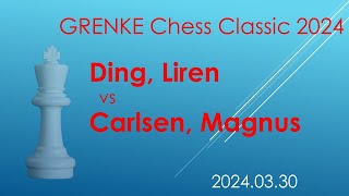 Ding, Liren/Carlsen, Magnus/GRENKE Chess Classic 2024/2024.03.30