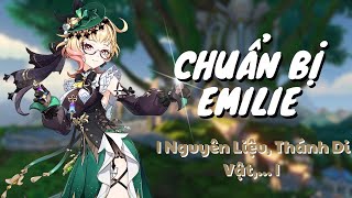 Chuẩn Bị Emilie, Thánh Di Vật Và Nguyên Liệu, Rất Dễ Tìm Và Dễ Farm | Genshin Impact