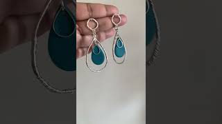 Anti-tarnish silver plated earrings #fashionstyle#fashion#newstyle#tranding#earrings#shortvideo#new