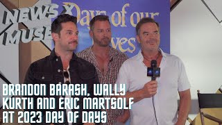 Brandon Barash, Wally Kurth and Eric Martsolf at 2023 Day of Days