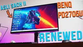 Reality of Amazon Renewed Monitor Benq PD2705U Review | Hindi