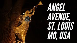 Christmas Lights at Angel Avenue, St  Louis, MO, USA