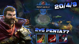 THE 2V5 PENTA?? - Graves Mid Lane Gameplay | End of S9 - League of Legends