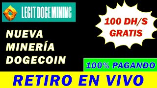 LEGITDOGEMINIG: 100% Pagando || Prueba de PAGO || New MINERIA EN LA NUBE || BOUNUS || BOUNTY ||