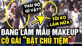 Mẫu make up BẬT CHỦ TIỆM vì lý do gây tranh cãi | Tin 3 Phút