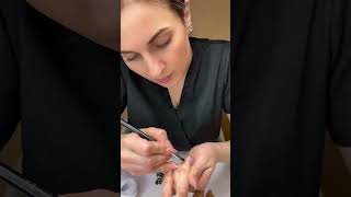 Мусор под ногтями 😱🤢 #naildesign #shortsnails #shortvideo #nail #курсыманикюра #обучениеманикюр