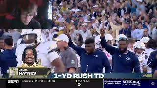 Leach reacts to #10 Florida State Seminoles VS Georgia Tech Yellow Jackets!